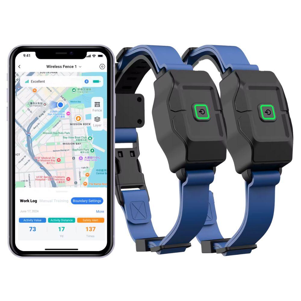 ASTKO F860 GPS Outdoor Wireless Dog Fence (App‑Based Smart Boundary System with Health Monitoring)