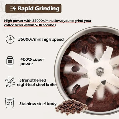 Astko 400w High Power Electric Coffee/Spice Grinder