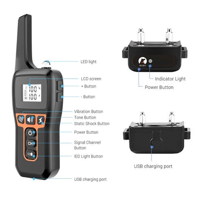 Astko T724 Remote Dog Training Collar with Lock Feature